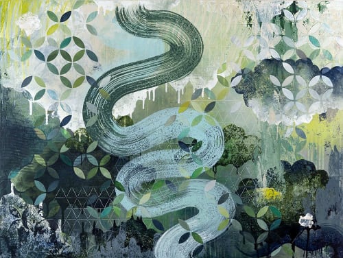 Rising - 36"x48" Original Painting | Oil And Acrylic Painting in Paintings by Heather Robinson