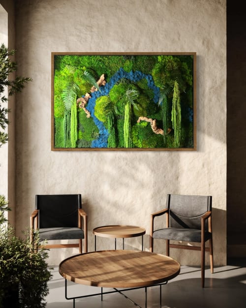 Rio Azul | Decorative Frame in Decorative Objects by Moss Art Installations