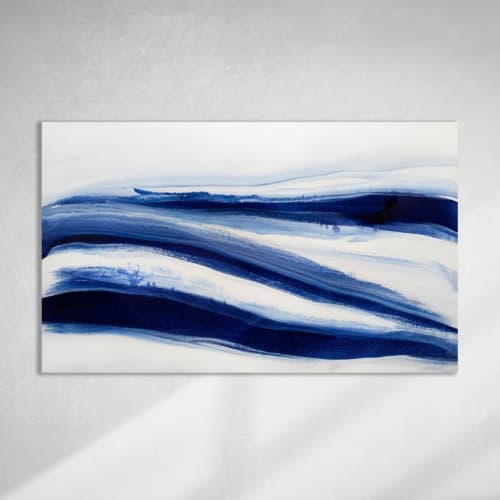 Denim Blues II | Oil And Acrylic Painting in Paintings by Teodora Guererra Fine Art