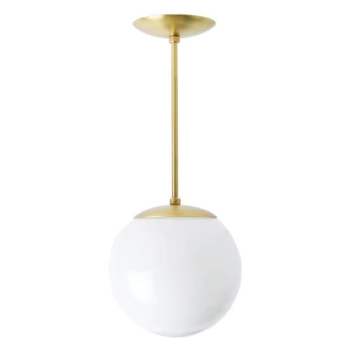 Vista - Brass - 8" Globe | Pendants by Illuminate Vintage