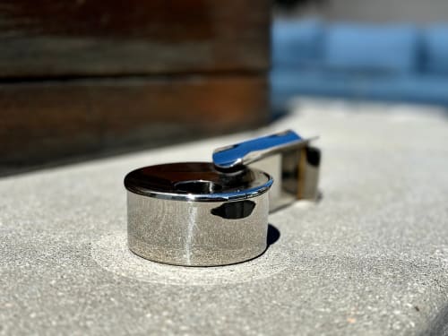 Single Cigar Ashtray In Stainless Steel | Tableware by Rikan