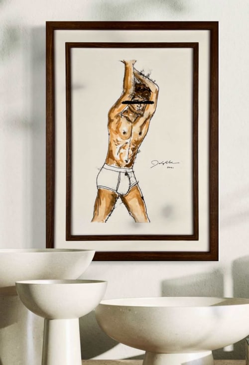 Gino | Watercolor Painting in Paintings by John Velo Studio
