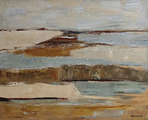 Entre deux rives | Oil And Acrylic Painting in Paintings by Sophie DUMONT.