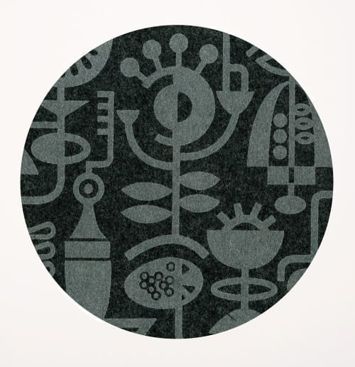 Trivet Large Living Laboratory Charcoal | Coaster in Tableware by Lorraine Tuson