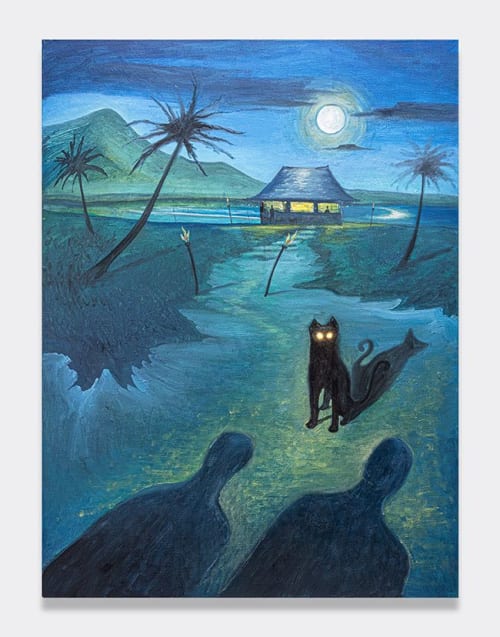 Black Cat Bar | Oil And Acrylic Painting in Paintings by Shawn Button