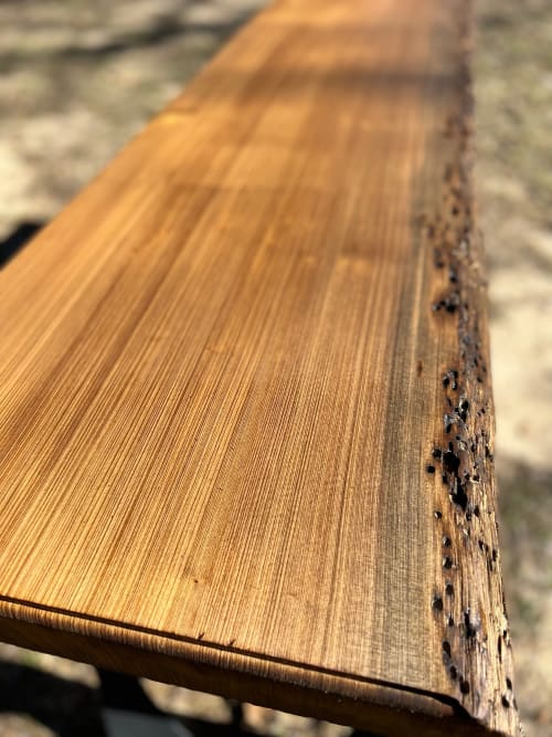 Live Edge Louisiana Sinker Cypress Console Table | Tables by Pelican State Woodworks