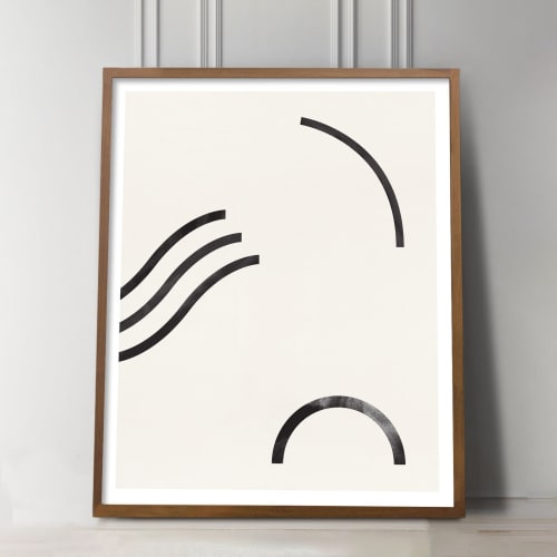 Large Nordic Print, Minimalist Abstract wall art, Large | Prints by Capricorn Press