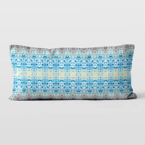 Catalina Stripe 12x24 Lumbar Pillow Cover | Pillows by Brandy Gibbs-Riley