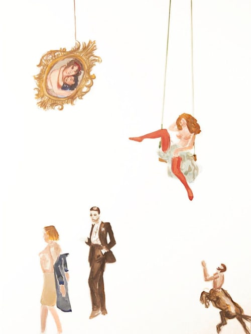 Les Femmes 2 | Watercolor Painting in Paintings by Eric Farache Artist