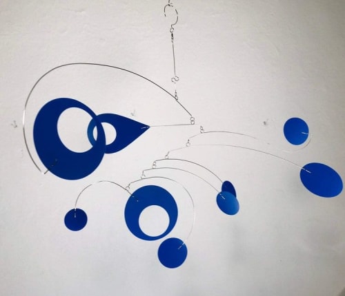 Mobile Royal Blue For Low Ceiling or Sun Room - Calypso | Wall Sculpture in Wall Hangings by Skysetter Designs