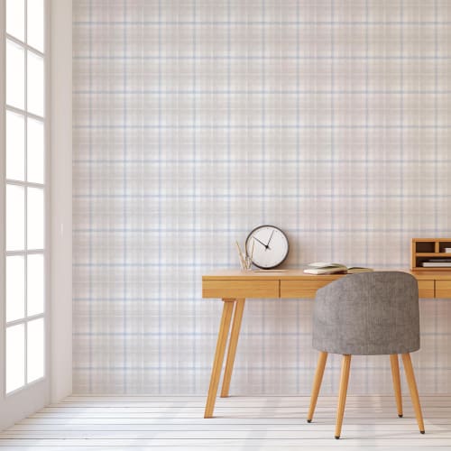 Twin Cities Tartan Wallcovering: 24in wide x 10ft long | Wallpaper in Wall Treatments by Robin Ann Meyer