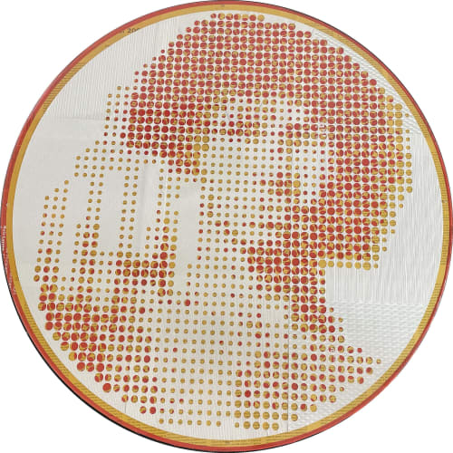 Dots Portrait #5 - Limited Edition 1/3 | Collage in Paintings by Paola Bazz