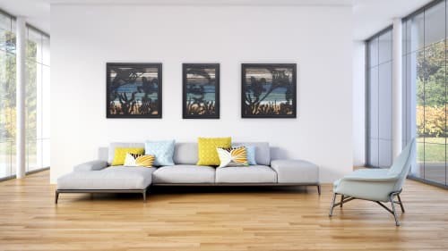 Ocean Reef Triptych | Wall Sculpture in Wall Hangings by Craig Forget