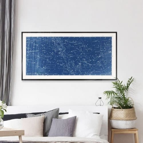 Framed Star Map Print, Framed Constellation Map, Star Map | Prints by Capricorn Press