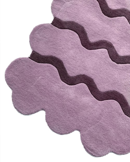 Sculpted Edge Hand Tufted Rug | Area Rug in Rugs by Jubi Rugs