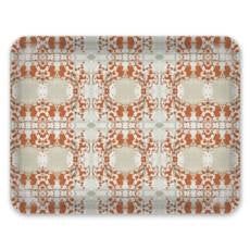 Decorative Tray: Mirror, Rust | Decorative Objects by Philomela Textiles & Wallpaper