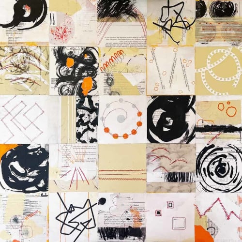 TI 57, Addition | Mixed Media in Paintings by Kathy Ferguson Art
