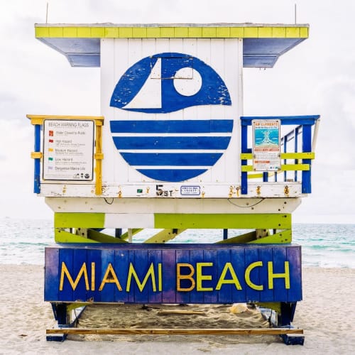 Miami Beach Lifeguard Stand - Rear View | Photography by Sorelle Gallery