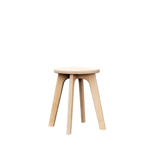 Small Wooden Stool, Scandinavian decor side table Short Wood | Chairs by Plywood Project