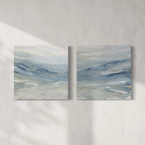 Positano I & II | Oil And Acrylic Painting in Paintings by Teodora Guererra Fine Art