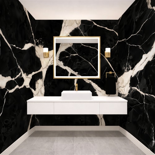 Ink Fracture — Luxe Textures Luxury Wallpaper Mural | Wall Treatments by ELLE WALLS
