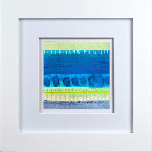 Stripes Ten | Mixed Media in Paintings by Kathy Ferguson Art