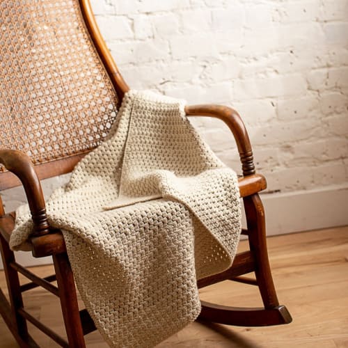 Soft Bobble Crochet Baby Blanket DIY KIT | Linens & Bedding by Flax & Twine