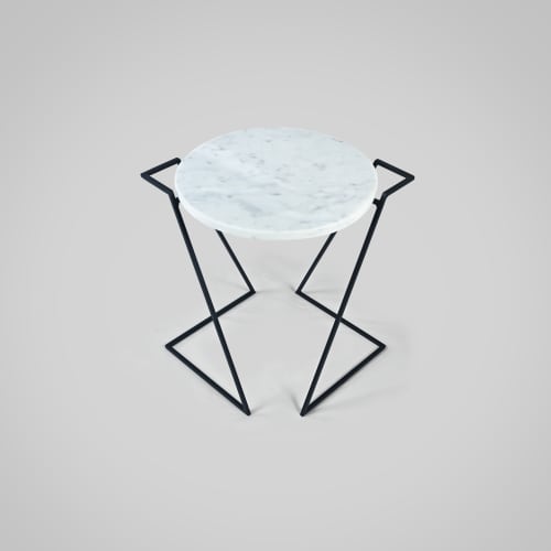 Saturno - Carrara marble side table | Tables by DFdesignLab - Nicola Di Froscia