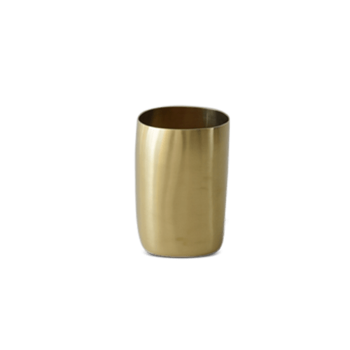 Cuadrado Cup In Brushed Brass | Drinkware by Tina Frey