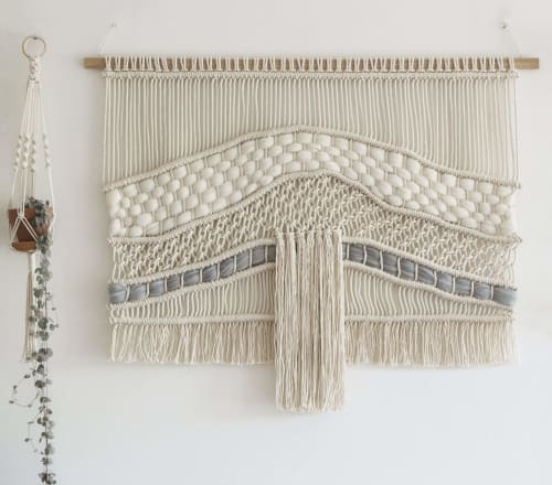 Macrame Wall Tapestry - Raw River | Wall Hangings by Rianne Aarts