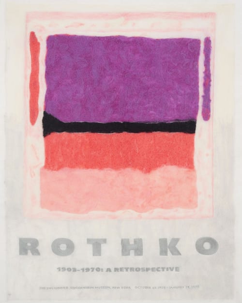 Rothko @ The Guggenheim | Embroidery in Wall Hangings by Stevie Howell