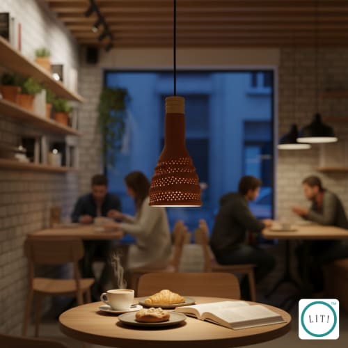 Cira Terracotta Ceiling Lamp | Pendants by Lit Lamps - Sustainable Mindful Lighting