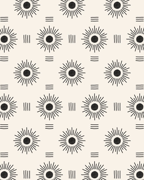 Sun Rays Contact Paper - Off-white, multiple options | Wallpaper by Samantha Santana Wallpaper & Home
