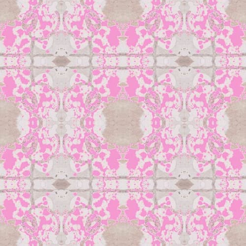 Mirror, Pink | Fabric in Linens & Bedding by Philomela Textiles & Wallpaper