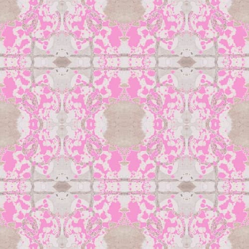 Mirror, Pink | Fabric in Linens & Bedding by Philomela Textiles & Wallpaper