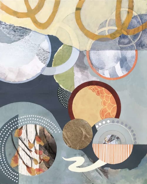 Portholes to my Youth | Mixed Media in Paintings by Kathy Ferguson Art