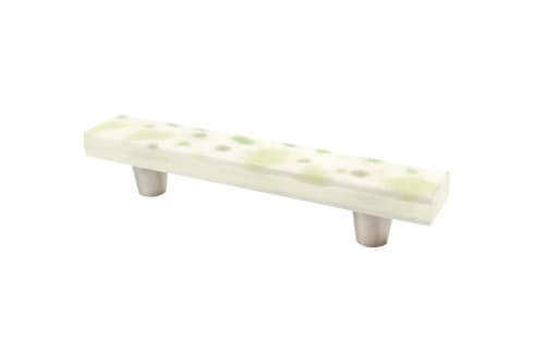 Terrazzo Tea Green 4" CC Pull | Hardware by Windborne Studios