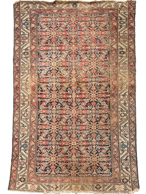 MAGNIFICENT Distressed Antique Persian Malayer | Area Rug in Rugs by The Loom House