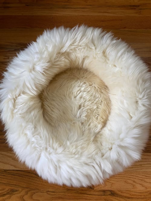 Large Plush Ivory Animal Snug #2 | Linens & Bedding by East Perry