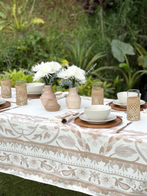 Camel Tablecloth | Linens & Bedding by OSLÉ HOME DECOR