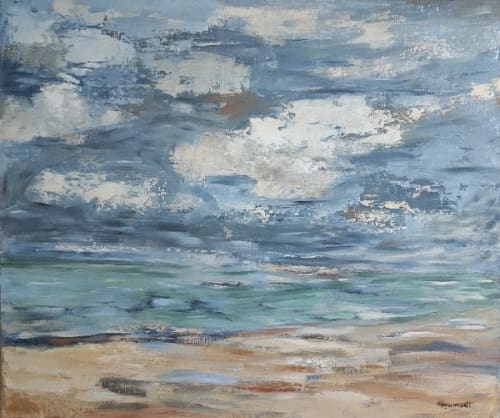 Deauville | Oil And Acrylic Painting in Paintings by Sophie DUMONT.
