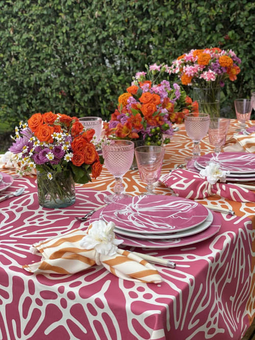 Blush Tablecloth | Linens & Bedding by OSLÉ HOME DECOR