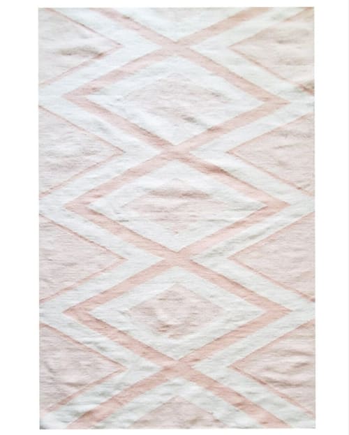Zada Pink Handwoven Kilim Rug | Area Rug in Rugs by Mumo Toronto