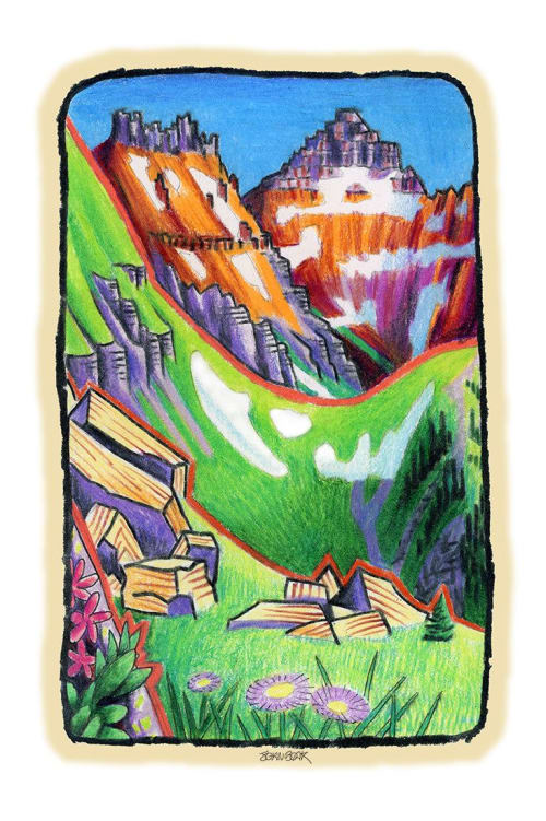 Vermillion Peak: prints | Paintings by John Boak