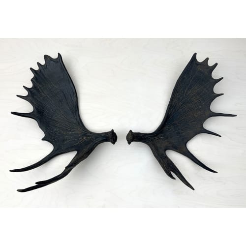 Moose Antler Wall Mounts | Wall Sculpture in Wall Hangings by Farmhaus + Co.