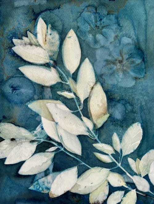Shower of Gold Three | Paintings by Kathy Ferguson Art