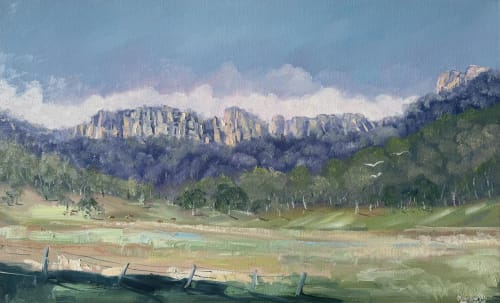 Countryside | Oil And Acrylic Painting in Paintings by Meredith H