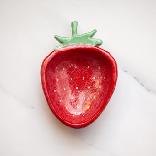 Strawberry Ring Dish | Decorative Objects by Melike Carr