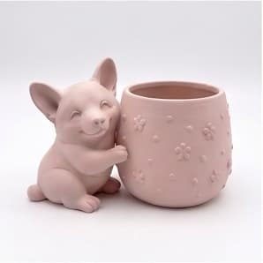 Cute Welsh Corgi Planter | Plant Stand in Plants & Landscape by Kimi Craft Corner
