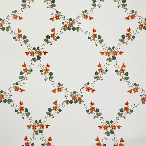 Nastrusium Lattice Wallpaper | Wall Treatments by Stevie Howell